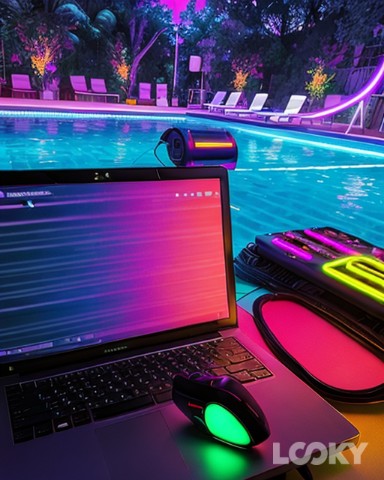 Ilia в LOOKY. #Neon,#pool,#work,#relax. #Neon #pool #work #r...
