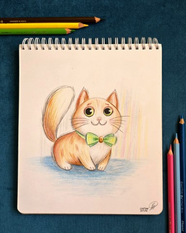 art_anna в LOOKY. #иллюстрация,#скетчцветнымикарандашами,#люблюрисовать,#художниксамоучка,#учусьрисовать,#рисую,#рисование,#скетчкарандашами,#рисуюдлядуши,#рисуюкакмогу,#рисуюкаждыйдень,#рисунокживотных,#рисуноккота,#кот,#позитив,#милота,#счастьеесть,#looky_official,#looky,#looky_art. Иногда, чтобы перекл...