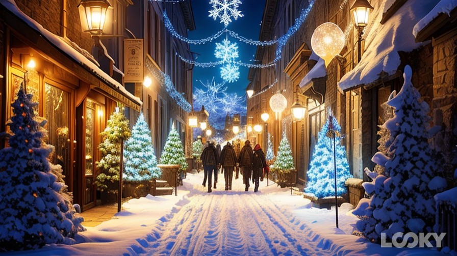 #Фэнтези #LOOKY_нейронка  Скоро Новый год, Москва готова его встречать, красиво , как в сказке) ) #фэнтези_путешествие  [#ржд_бонус](ржд_бонус) 