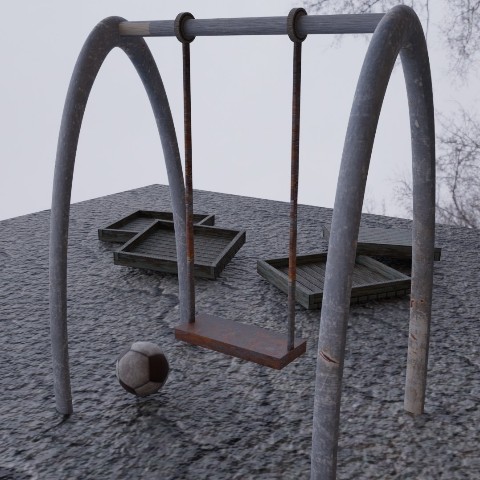 3D artist в LOOKY. #3D,#art. Качели в Blender 3D ...