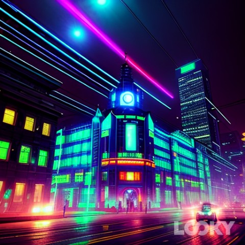 anymotionss в LOOKY. #Неон,#LOOKY_нейронка. Дом офицеров 
#Неон ...