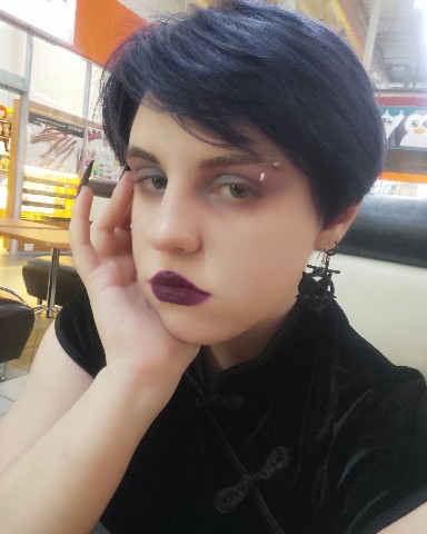 ReinaFogelBide в LOOKY. #blackhair. [#gothic](gothic) [#...