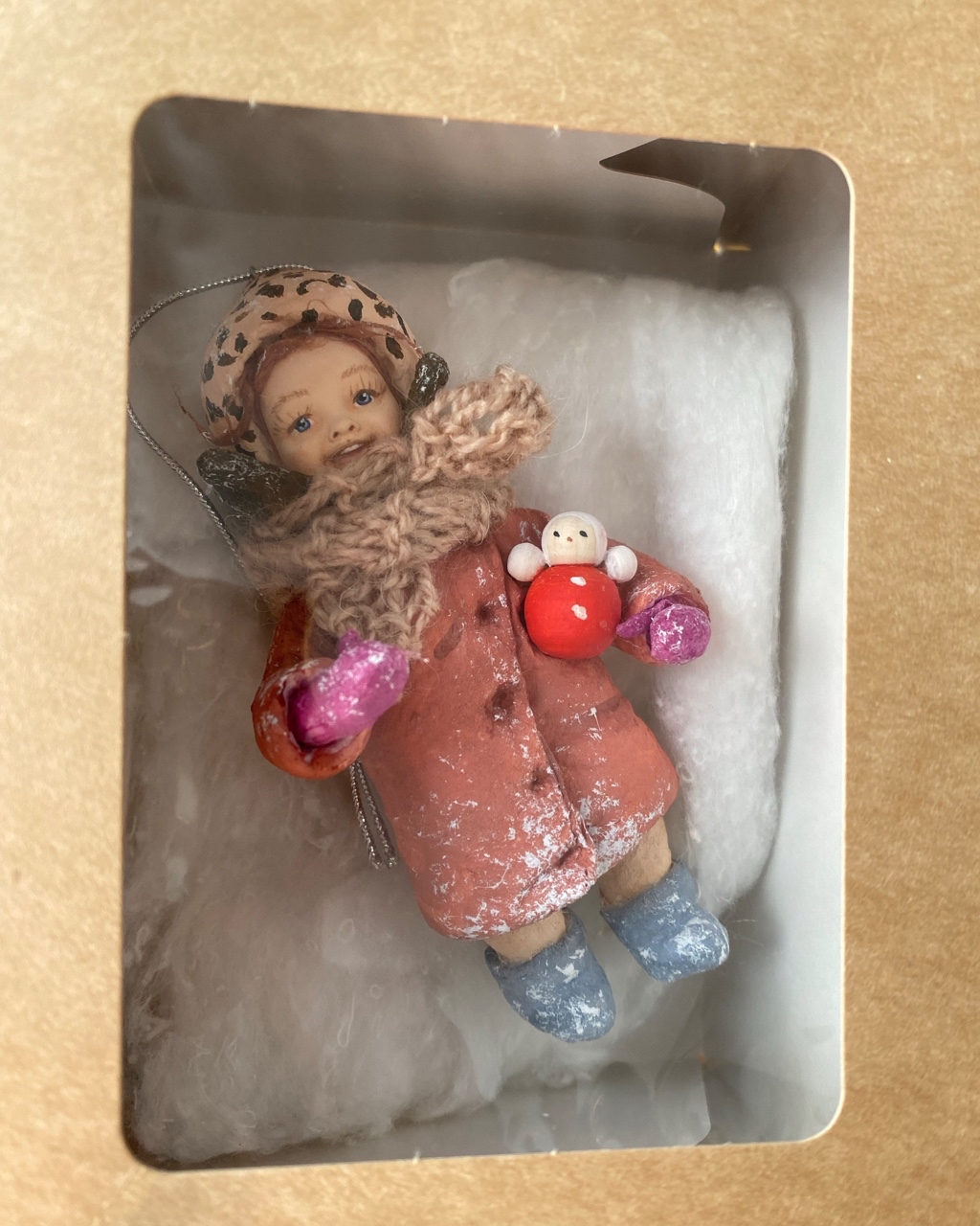 Девчушка с неваляшкой отправилась в новый дом🎁💖#ватнаяигрушка [#подарокблизким](подарокблизким) 