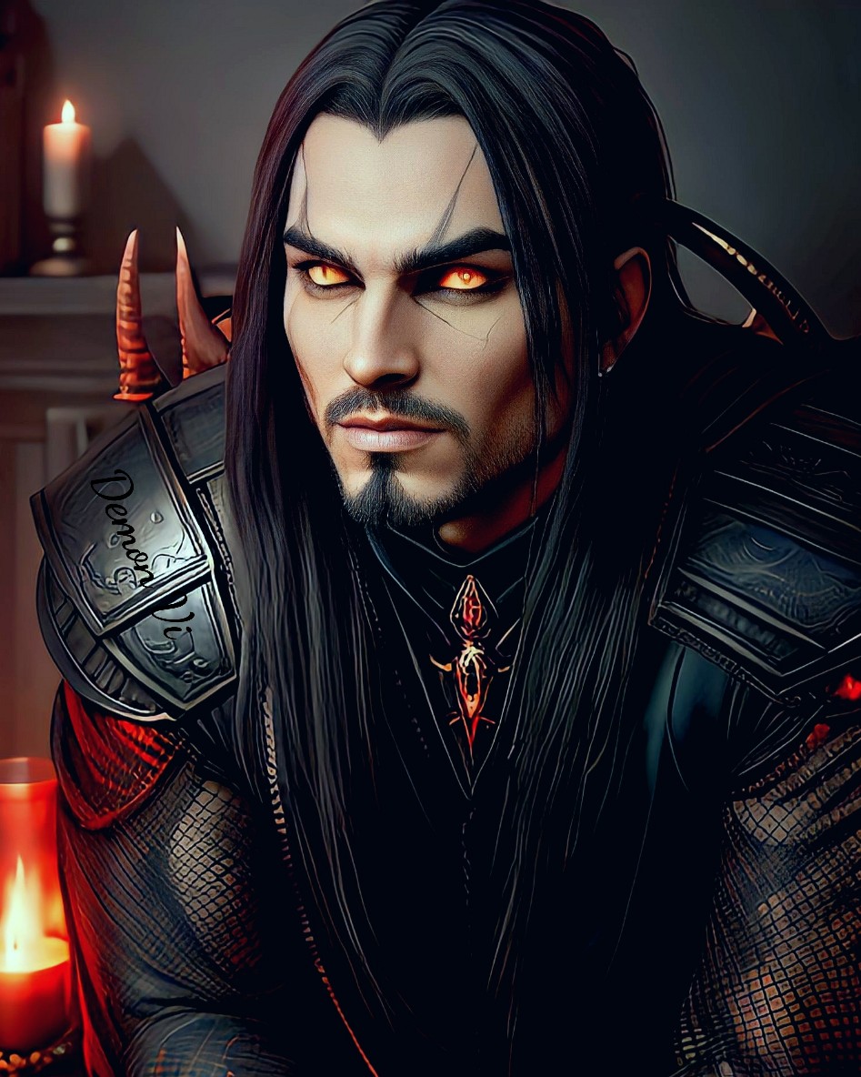 I don't plan to create only women or the same type of paintings in the same 

#Demon_Guy #Demon #Goth #Guy #Dark #Gothic #Mystic