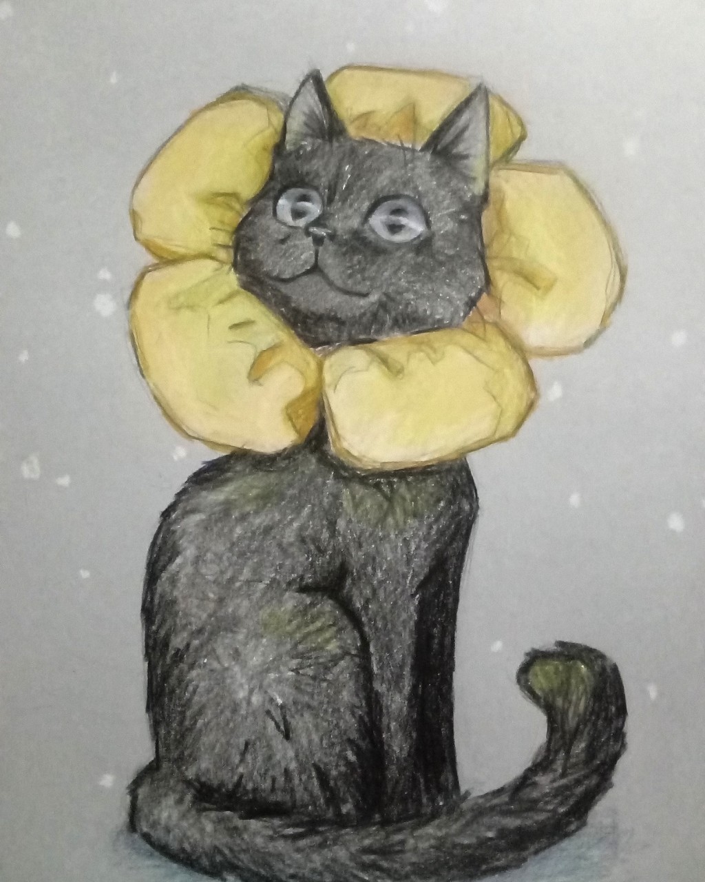 Art- не art в LOOKY — #рисунок #цветныекарандаши #кот #цветок #костюм #снег #творч