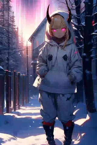 Anime_girl в LOOKY. . Милый они в заснежен...