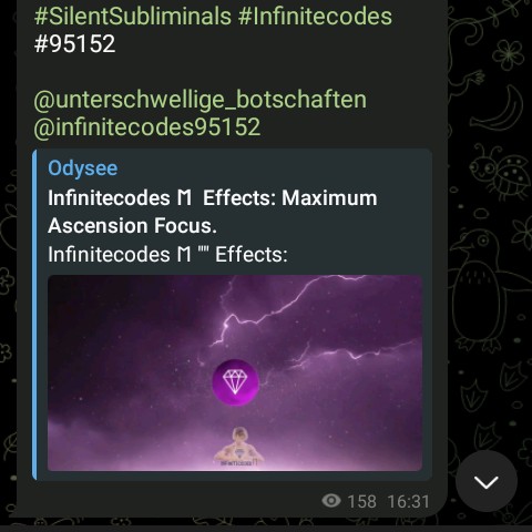 Nurak Ibinski в LOOKY. #Effects,#Ascension-Focus,#Focus,#SilentSubliminals,#Infinitecodes,#95152. t.me/nurak_ibinski/3...