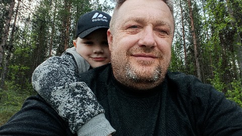 mikkiebbjg в LOOKY. . В лесу с сыном.