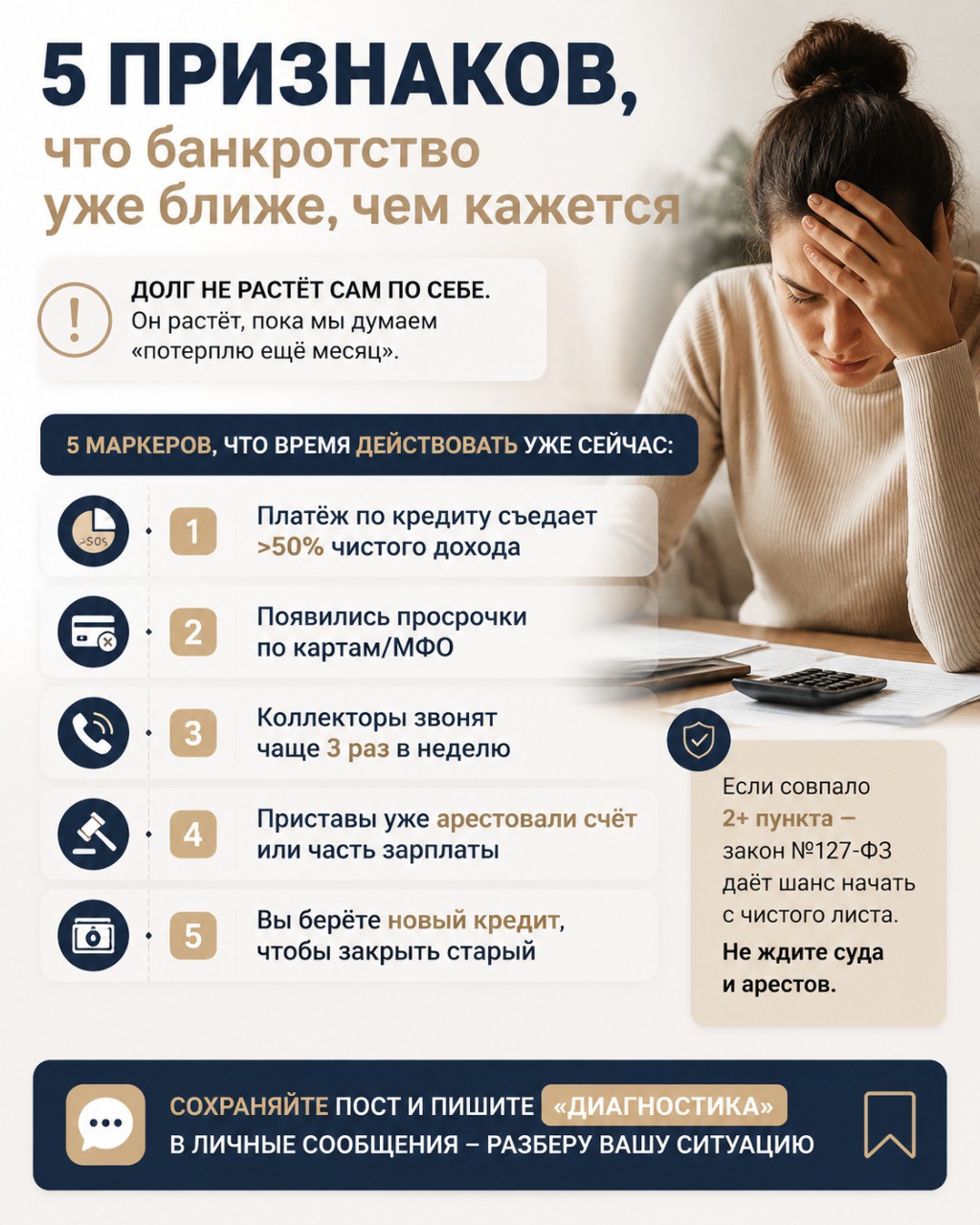 Надежда в LOOKY — " 5 признаков, что банкротство уже ближе, чем кажется

Долг 