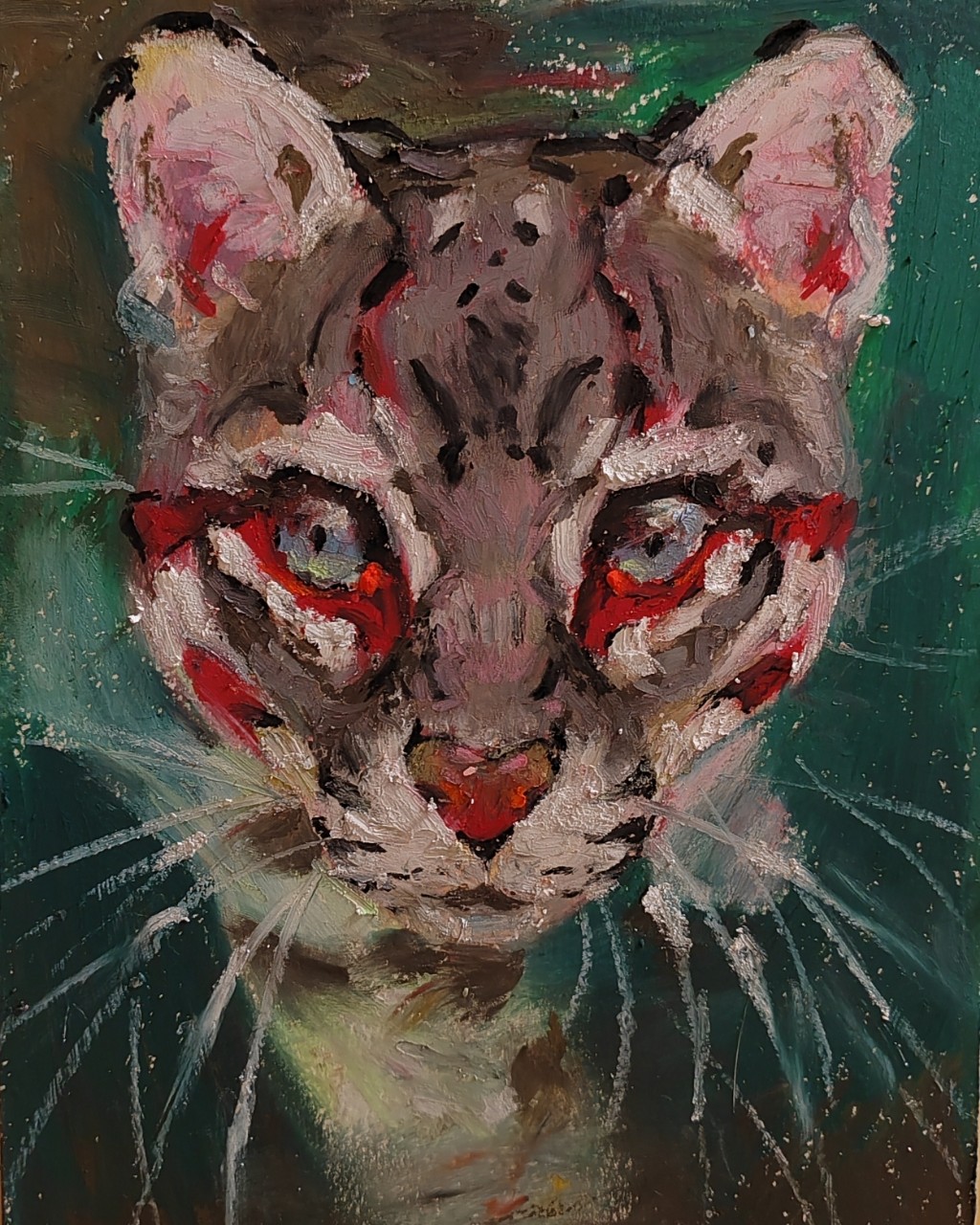 #art [#animals](animals) [#oilpastel](oilpastel) [#sketch](sketch) [#sketchbook](sketchbook) [#cat](cat) #myart [#ocelot](ocelot) 