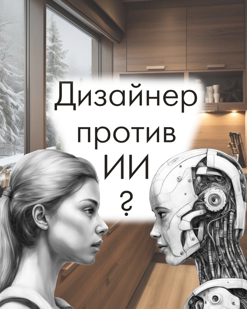 ДИЗАЙНЕР ПРОТИВ ИИ? ИЛИ НЕТ ?
На днях случилось то, что рано или поздно непременно должно было приключиться со мной, и обязательно произойдет практически с любым дизайнером... 
На одном из проектов заказчики показали картинку в качестве примера конструкции, как они хотели бы сделать у себя. Первый взгляд и моя реакция - ДА, интересно! Потом внутренний стопор включился: Нет, так же не бывает! Далее подключилась логика: А почему нельзя, что тут не так? Первая мысль была - ну это просто очередная визуализация какого-то оторванного от реальности дизайнера, с кучей ошибок! А потом, приглядевшись, понял, что это работа нейросетей. И это видно по множеству ошибок и нестыковок. Интересно, а сколько косяков вы увидите? И какие. Пишите. А мы потом подытожим списочек...