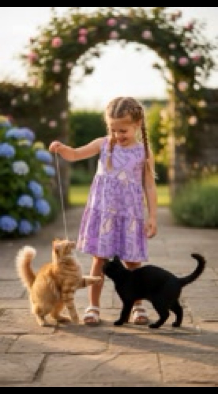 Bonito Kids - детская одежда в LOOKY. #дети,#одежда,#детскаяодежда,#платье,#сарафан,#домашниеживотные,#коты,#котики,#кошка,#мода. Лёгкое и удобное пла...