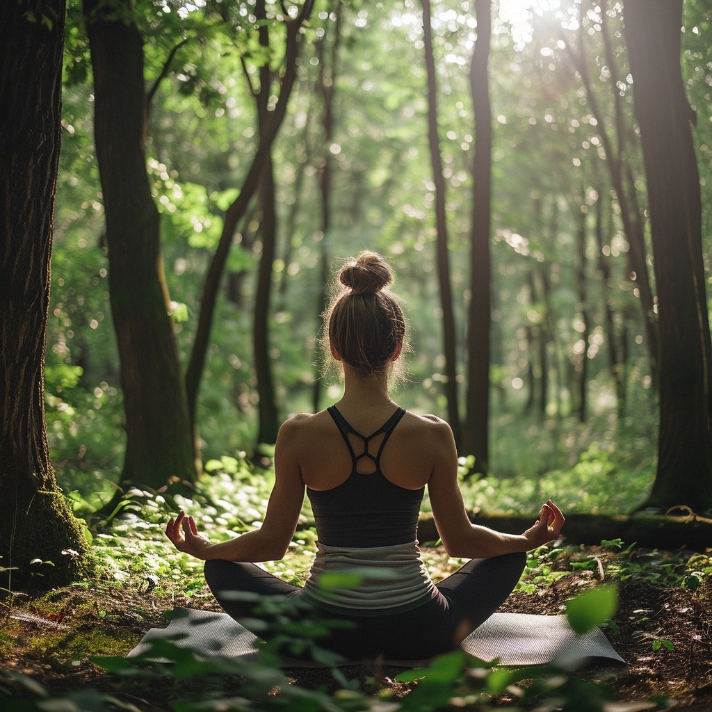 Медитация в лесу.

#медитация #леснаятишина #йогавлесу #спокойствие #природа #осознанность #душевныйпокой #здоровье #уединение #энергияприроды #искусственныйинтеллект
#нейросеть #нейросети #генерация #генератор #ии