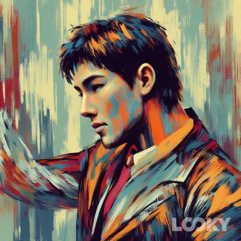 Shin Ryujin в LOOKY. #Jooheon,#MonstaX,#MX,#Импрессионизм,#LOOKY_нейронка. #Jooheon #MonstaX #M...