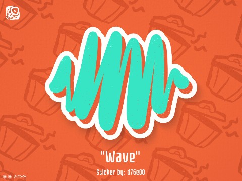 d76e00 в LOOKY. #Art,#Sticker,#Digital,#d76e00,#Wawe. Sticker "Wawe"

#Art...