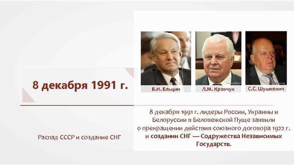 vehiistory в LOOKY — Сообразили на троих.
⠀
8 декабря 1991 года в Беловежской пущ