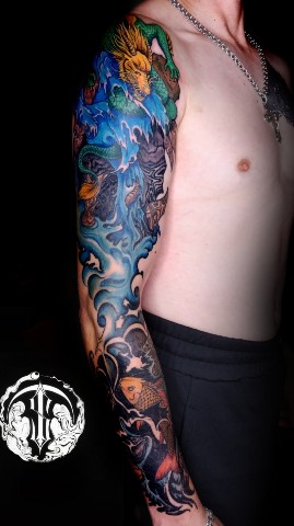 ЯR TATTOO в LOOKY. . Крутой рукав с стиле...