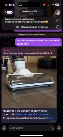 галина в LOOKY. #роботпылесос,#ВертикальныйПылесос#семья,#быт. Neatsvor T30 делает ...