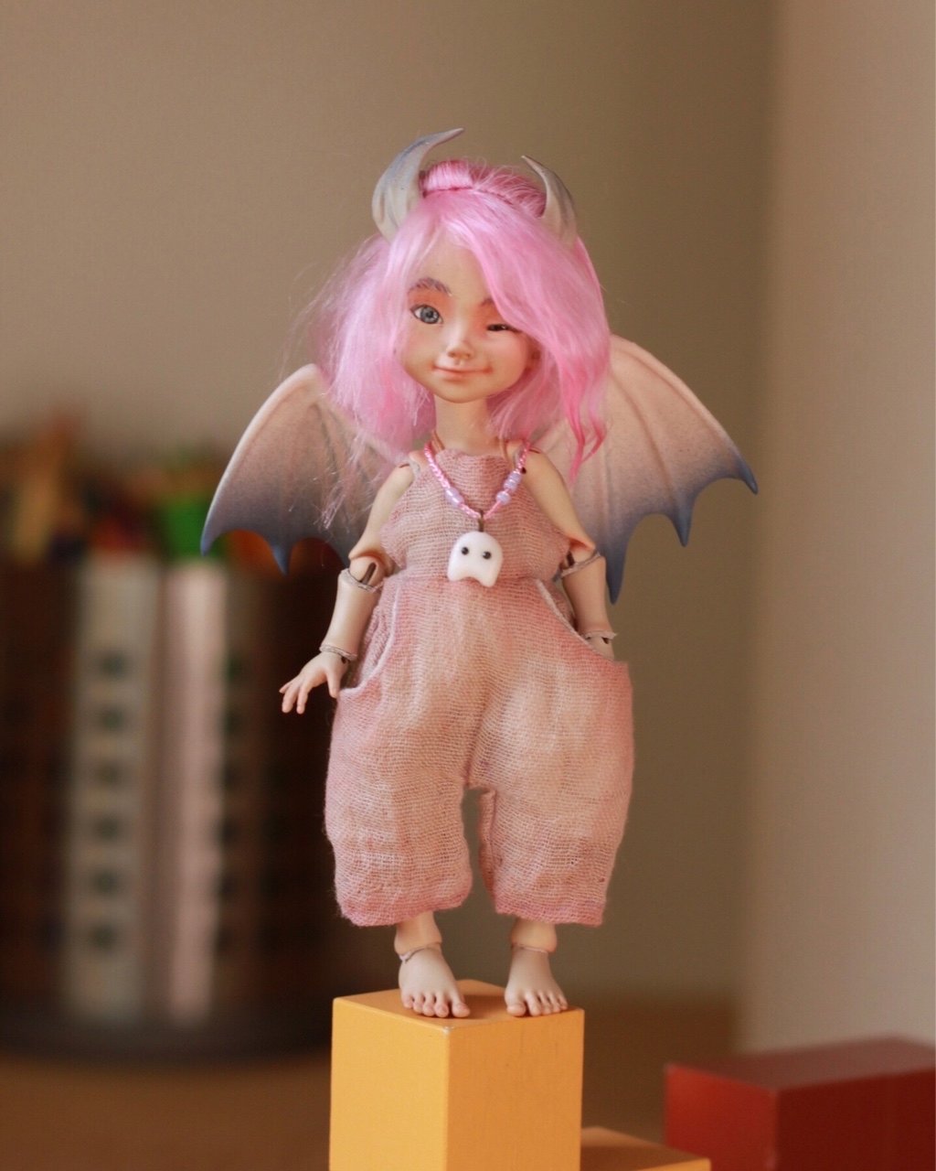 [#кукла](кукла) #ручнаярпбота #игрушка #шарнирнаякукла #фея #handmade #artdoll #doll