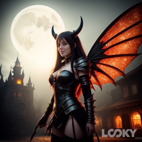 Crush Team в LOOKY. #Хэллоуин_демоница,#хэллоуин,#хеллоуин,#нейросети. Фото нейросети в сти...