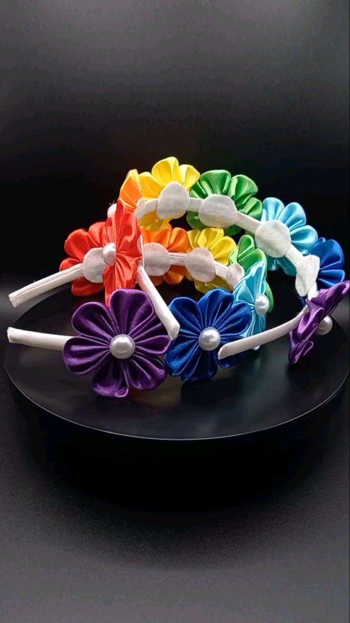 TatianaHandMade в LOOKY. #. Яркие ободки из лент...
