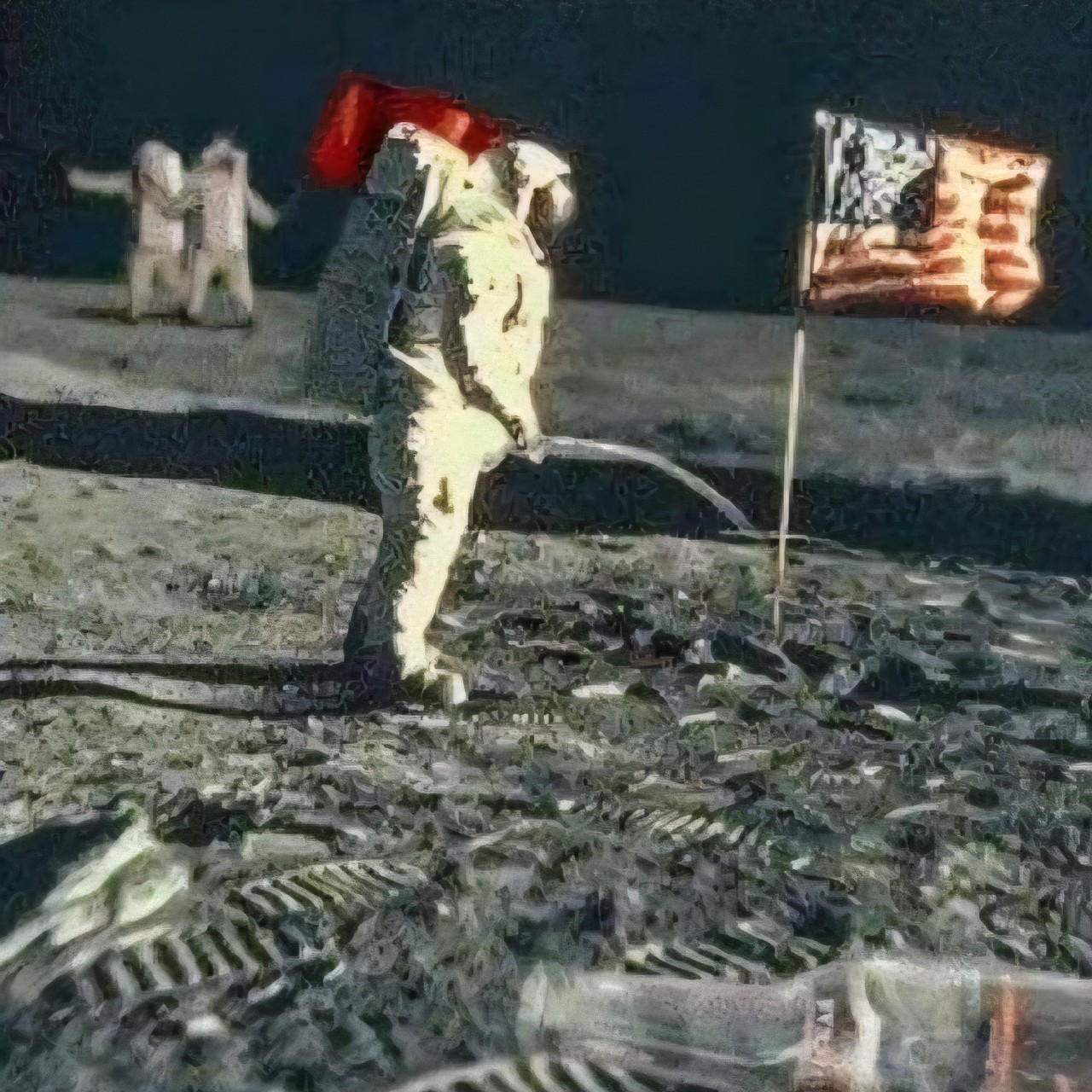 astrolesson в LOOKY — Редкий кадр. А. А. Леонов на Луне.

#луна22a