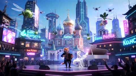 Anton в LOOKY — Заря над деревней