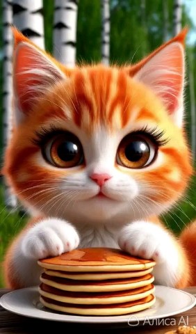semenovaokoksana в LOOKY. #зима,#котики,#анимация. С Масленицей 🥞 
#зи...