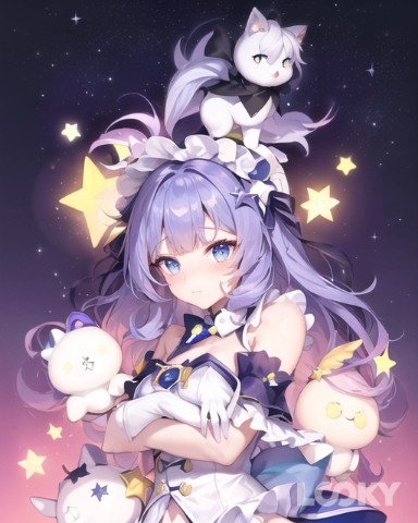 HoneyMilkTea в LOOKY. #Аниме_Неон,#LOOKY_нейронка,#girl,#anime,#animegirl,#cute,#cutegirl,#kawaii,#kawaiigirl,#face,#neon,#stars,#space,#purple,#violet,#Аниме,#девушка,#анимедевушка,#Аниме_девушка,#неон,#милашка,#милаядевушка,#звезды,#космос,#фиолетовый. #Аниме_Неон #LOOKY_н...