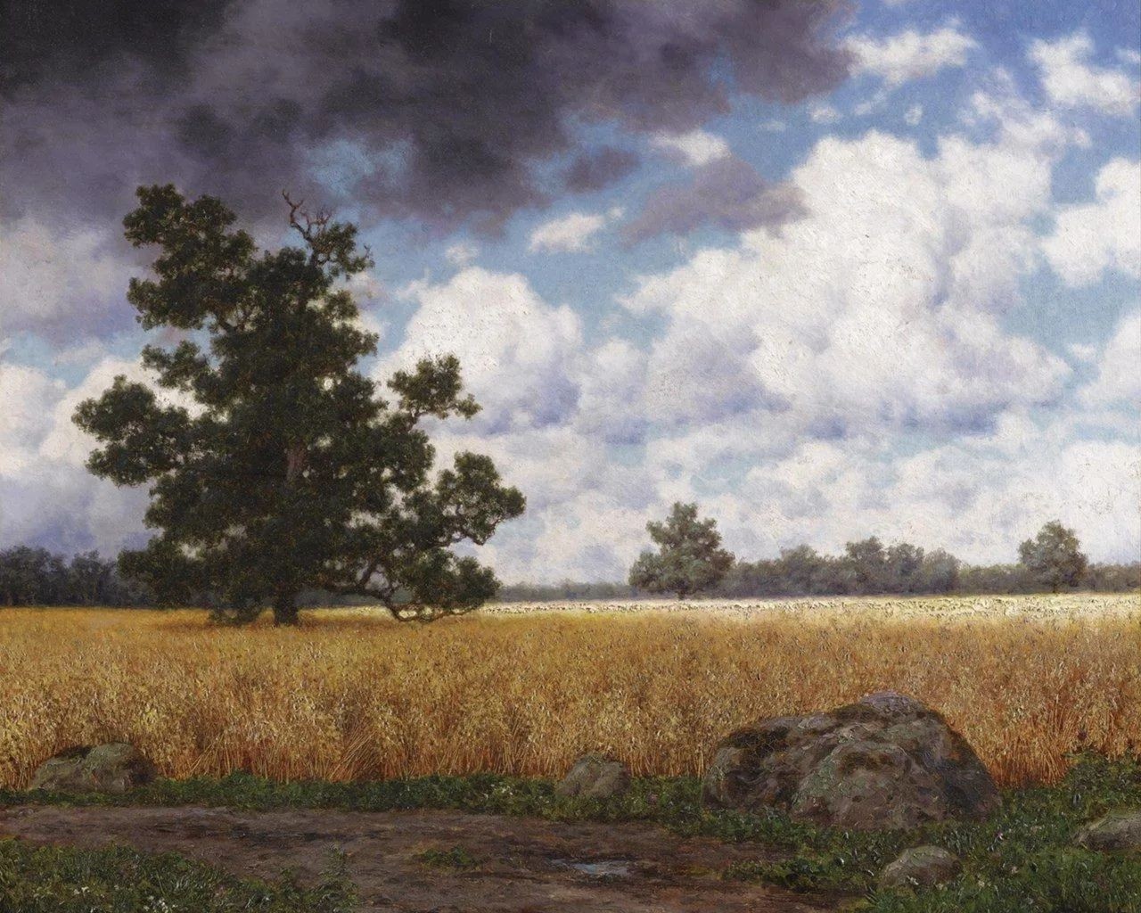 "Пшеничные поля"
Художник Шультце Иван Федорович
(1874-1939)
#живопись