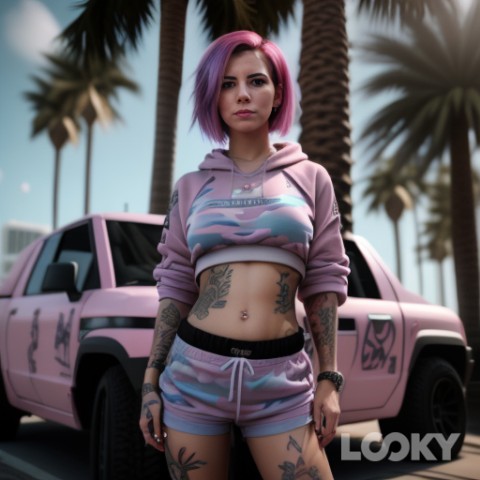 Looky_1720645271706 в LOOKY. #GTA_6_Герл,#LOOKY_нейронка,#нейроаватар,#gta,#ииаватар. Нейро-аватар в стиле...
