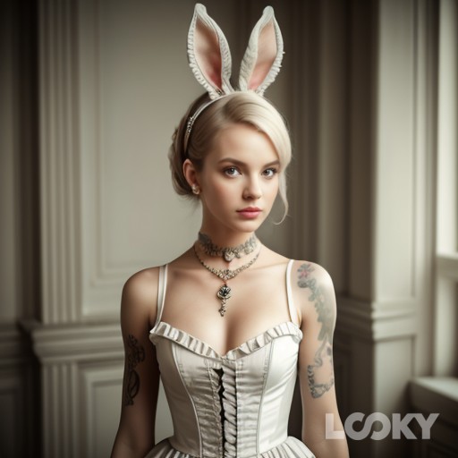 Биткоин + кошечка #Tiny_Bunny #Shanti_Graff #Баунти_бой #LOOKY_нейронка