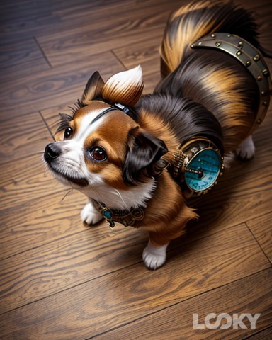 -Divina- в LOOKY. #Steampunk,#LOOKY_нейронка. Собачиё Вам Приветик...