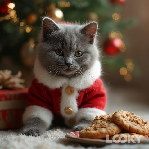 Aleikhan в LOOKY. #Новый_Год_2025,#LOOKY_нейронка,#neiroart,#art,#ai,#cat,#santa. #Новый_Год_2025 #LOO...