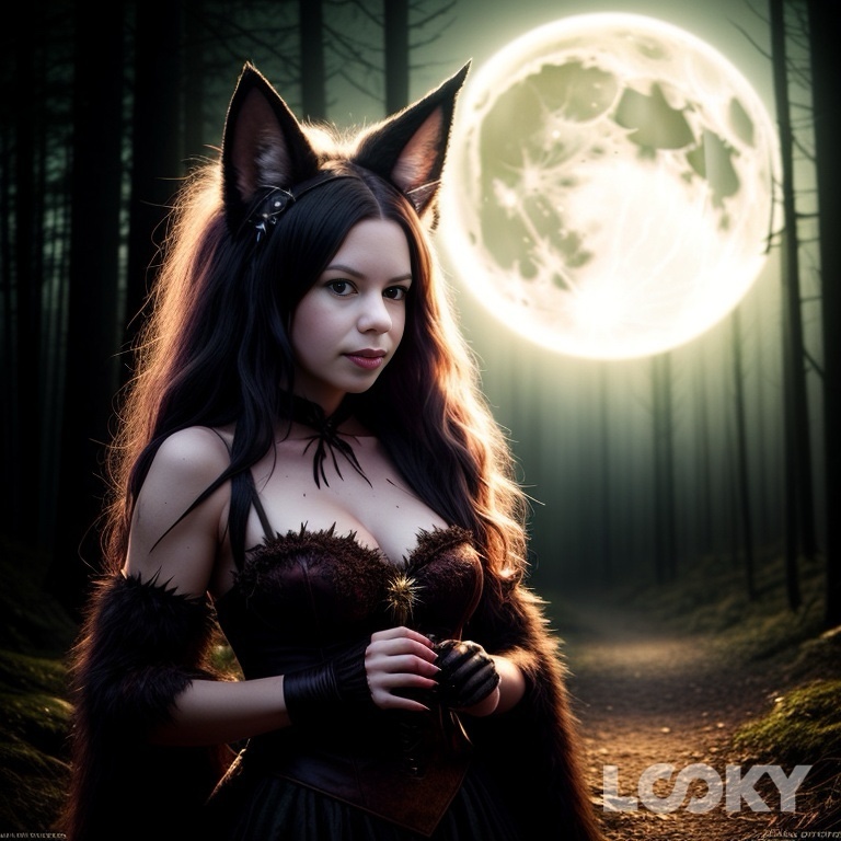 в LOOKY — #Хэллоуин_оборотень #LOOKY_нейронка