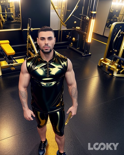 #Gold #Neon #Cyberpunk #LOOKY_нейронка