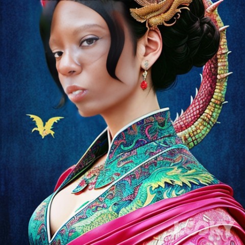 Ccrislhos в LOOKY. #Art_Dragon,#The_Snow_Queen,#Golden_Dragon,#LOOKY_нейронка. #Art_Dragon #The_Sno...