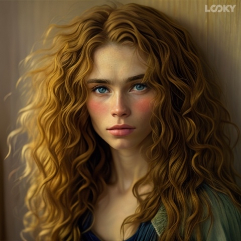 NEUROMANIAC в LOOKY. #looky_нейронка,#art,#neuromaniac. Van Gogh girl #looky...