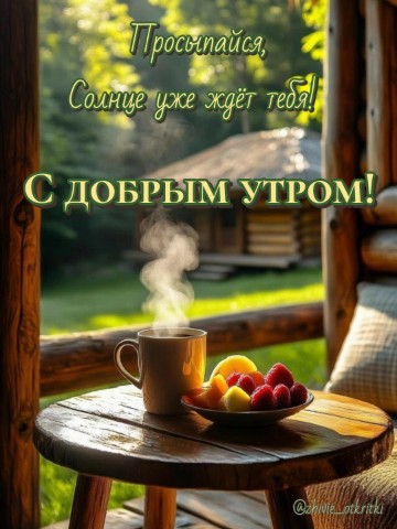 zhivie_otkritki_natali в LOOKY. #ДоброеУтро,#времяпитькофе,#УраВыходной,#воскресенье,#отдых. ☀️ Доброе утро!☀️ Пу...