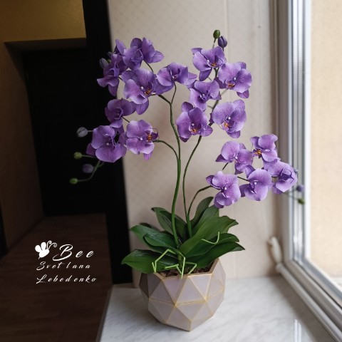 BeeFlowers в LOOKY. #орхидеи,#орхидея,#искусственныецветы,#цветывинтерьере,#орхидеиизфоамирана,#цветыизфоамирана,#фоамиран,#хендмейд,#ручнаяработа,#интерьернаяфлористика. Сиреневая орхидея

О...