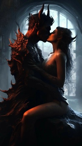 AiD - _- в LOOKY. #поцелуй,#поцелуй_демона,#kiss,#Kiss_the_demon,#нейросеть,#neural_network. #поцелуй #поцелуй_де...
