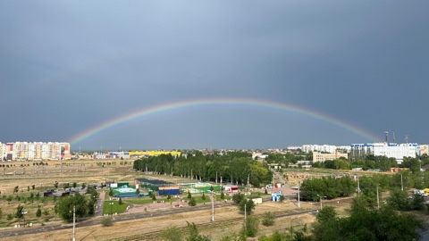 wow_fay в LOOKY. #волжский. Радуга за окном сего...