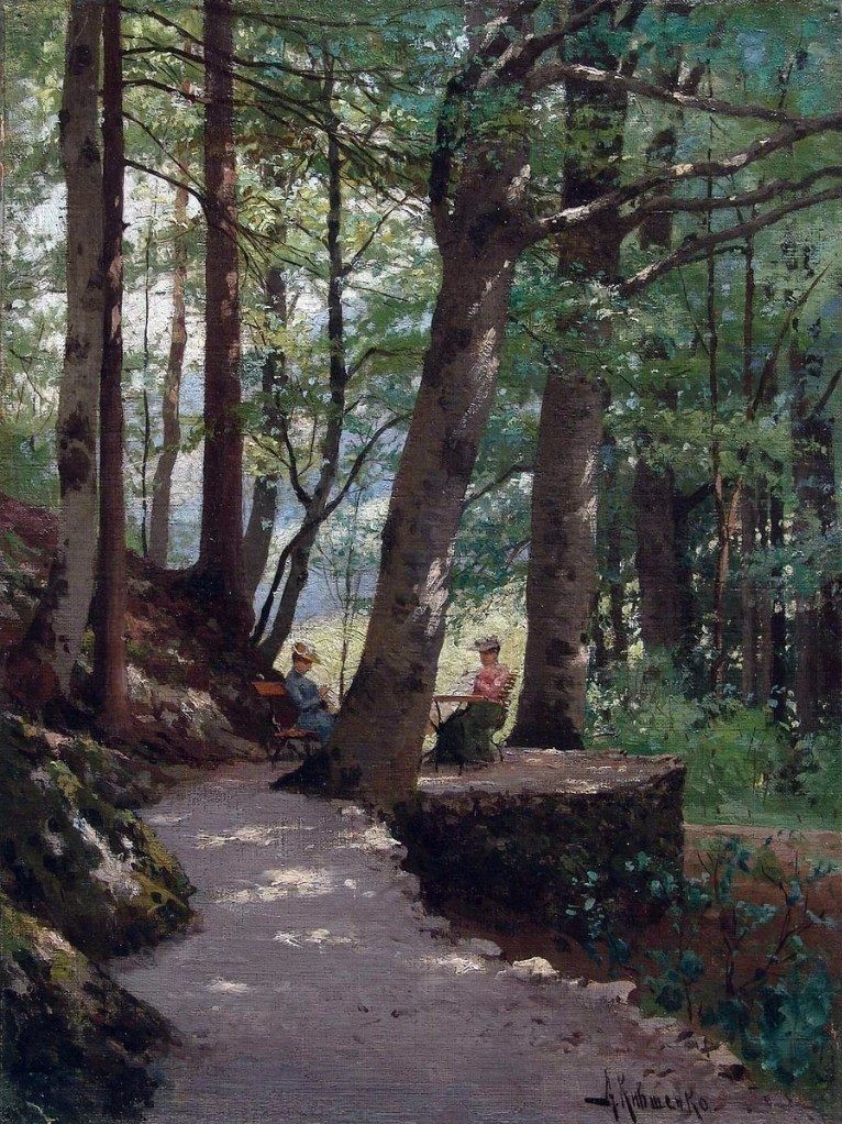  в LOOKY — «В парке», 1880-е.
Художник Кившенко Алексей Данилович,
(185