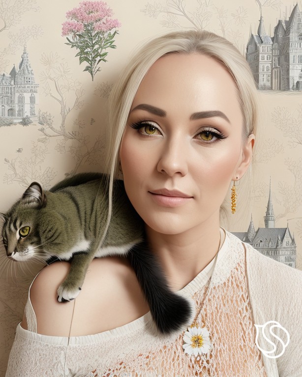 #цветы_немусор #LOOKY_нейронка 
Надеюсь, так я буду выглядеть в 50 😅