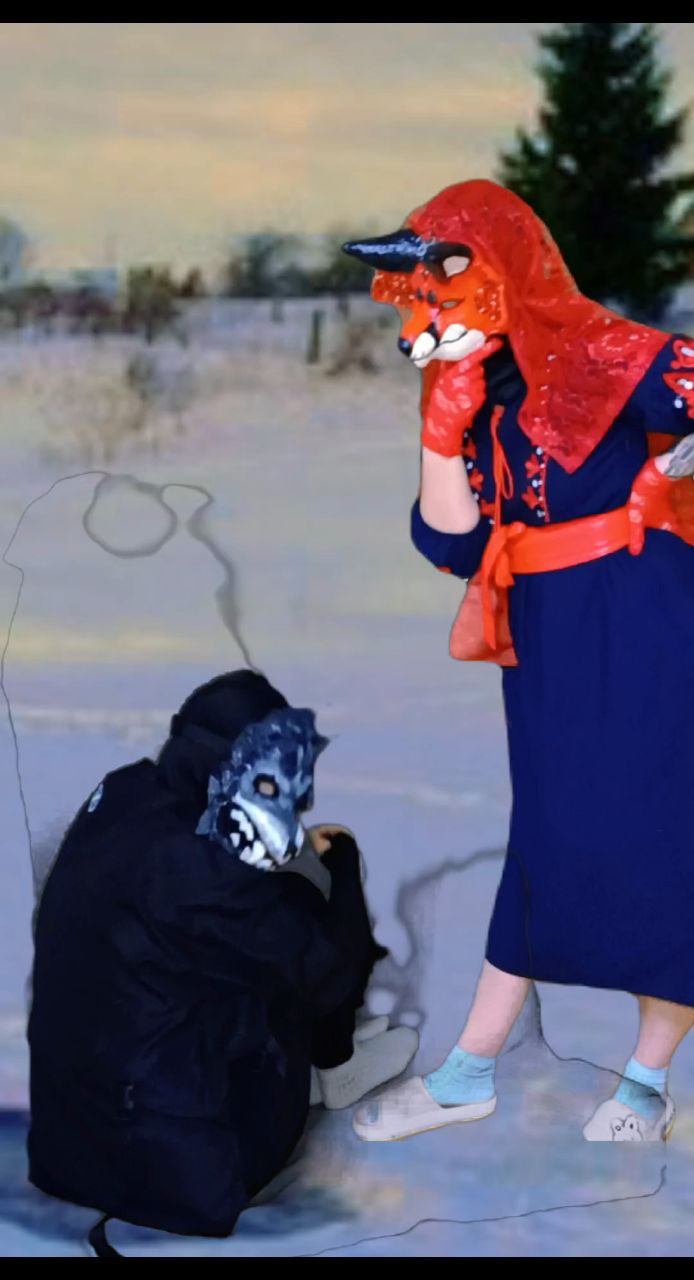 lichina_shevron в LOOKY. #сказка,#косплей,#маски,#лиса,#волк,#cosplay,#fox,#wolf,#fairytale. Лисичка-сестричка и ...