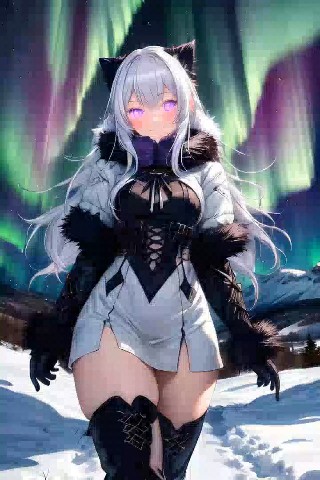 Anime_girl в LOOKY. . Полярное сияние и ан...