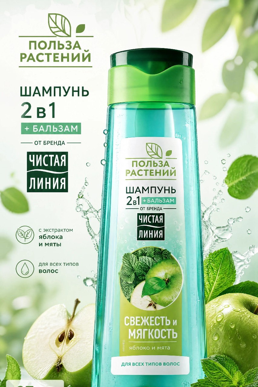 Ната Миро в LOOKY. #шампуньчистаялиния,#свежестьмягкость,#яблокомята,#длявсехтиповволос. Попробовала новый ша...