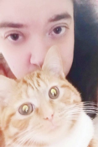 semenovaokoksana в LOOKY. #котики,#кошка,#животные,#кот,#питомцы,#котята,#милота,#селфи. Анфиса и Я 
#котики ...