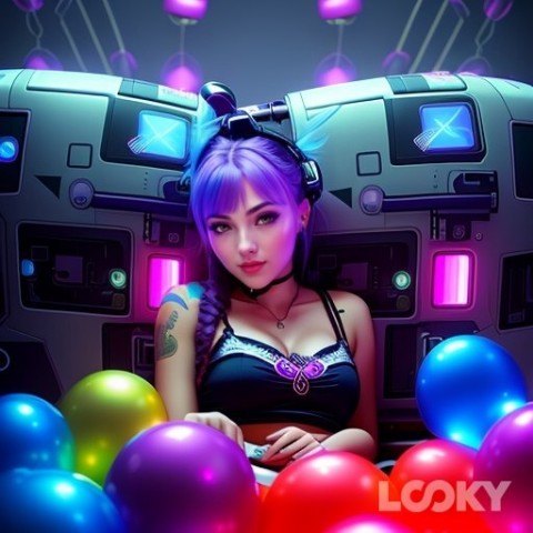 cherry_kim_tehen в LOOKY. #Футуризм,#Аниме,#Фэнтези,#LOOKY_нейронка. #Футуризм #Аниме #Фэ...