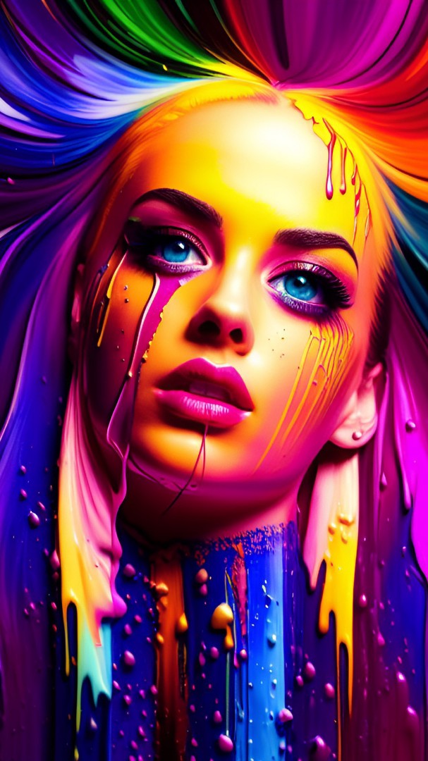 FaceAI в LOOKY — #aiart #face #girl #color